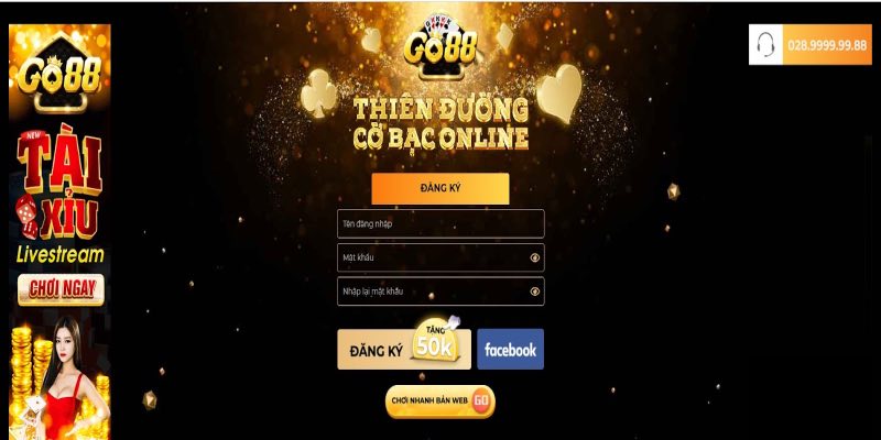 Quá trình đăng nhập Go88 diễn ra free